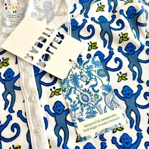 Roller Rabbit Monkey Pajamas - Picture 7 of 16